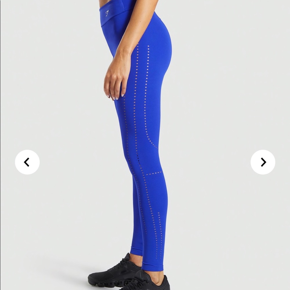 NWT Gymshark Laser cut tight blue